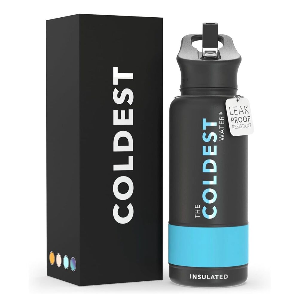 The Coldest Water Bottle Matte Black 40 oz new in box discontinued color